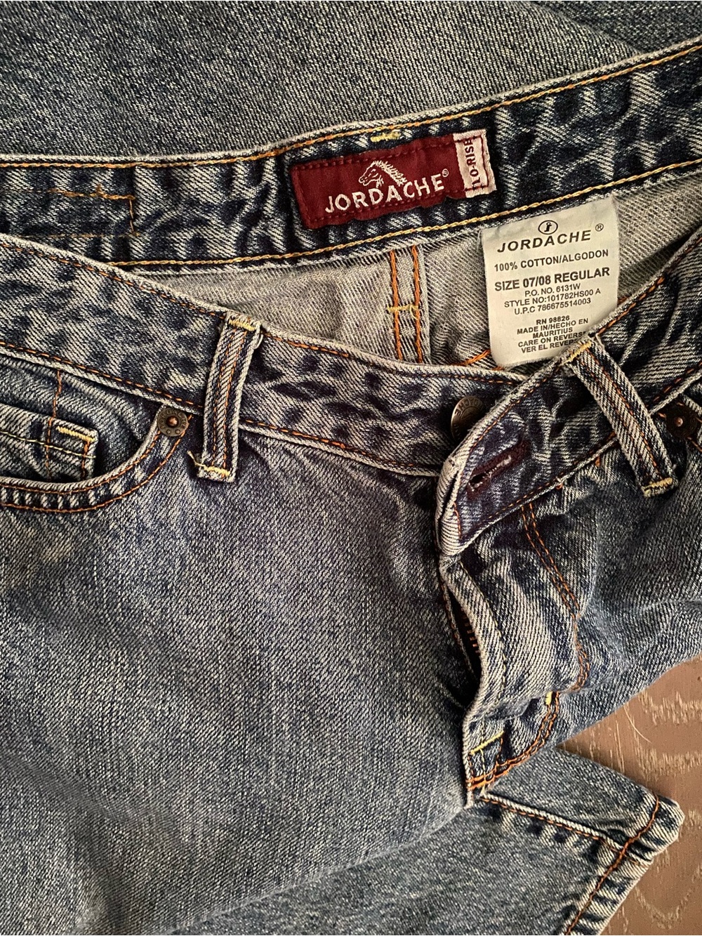 Jordache Classic Blue Denim Jeans